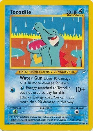 Totodile 85/105 Unlimited [Vintage: Neo Destiny] Pokemon Single Pokémon