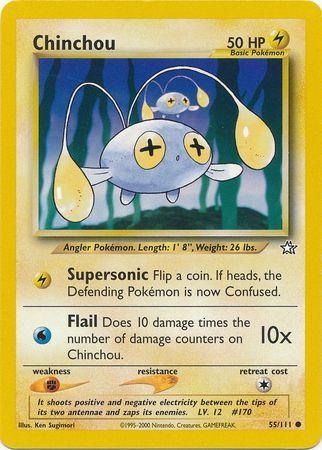 Chinchou (55/111) Unlimited [Vintage: Neo Genesis] Pokemon Single Pokémon