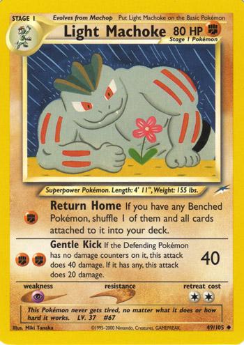 Light Machoke 49/105 Unlimited [Vintage: Neo Destiny] Pokemon Single Pokémon