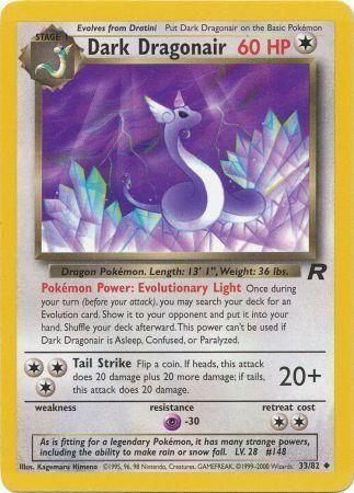 Dark Dragonair (33/82) Unlimited [Vintage: Team Rocket] Pokemon Single Pokémon