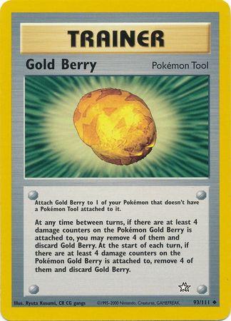 Gold Berry 93/111 Unlimited [Vintage: Neo Genesis] Pokemon Single Pokémon