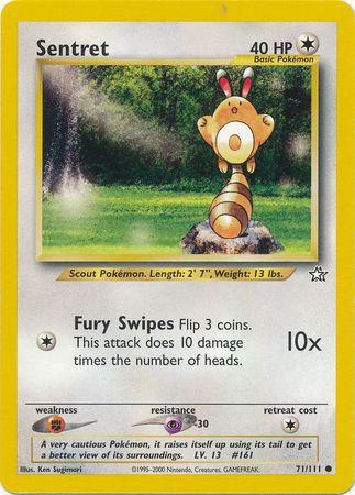 Sentret 71/111 Unlimited [Vintage: Neo Genesis] Pokemon Single Pokémon