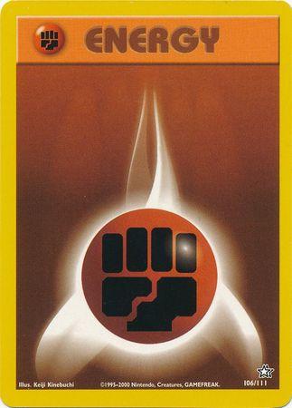 Fighting Energy (106/111) Unlimited [Vintage: Neo Genesis] Pokemon Single Pokémon