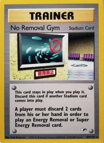 No Removal Gym 103/132 Unlimited [Vintage: Gym Heroes] Pokemon Single Pokémon