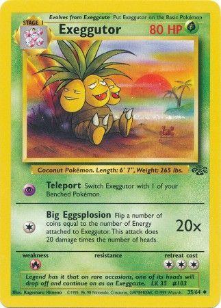Exeggutor (35/64) Unlimited [Vintage: Jungle] Pokemon Single Pokémon