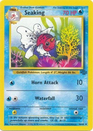 Seaking 46/64 Unlimited [Vintage: Jungle] Pokemon Single Pokémon