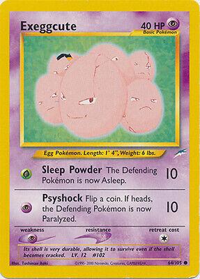 Exeggcute (64/105) Unlimited [Vintage: Neo Destiny] Pokemon Single Pokémon