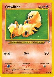 Growlithe 68/105 Unlimited [Vintage: Neo Destiny] Pokemon Single Pokémon
