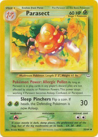Parasect (35/64) Unlimited [Vintage: Neo Revelation] Pokemon Single Pokémon