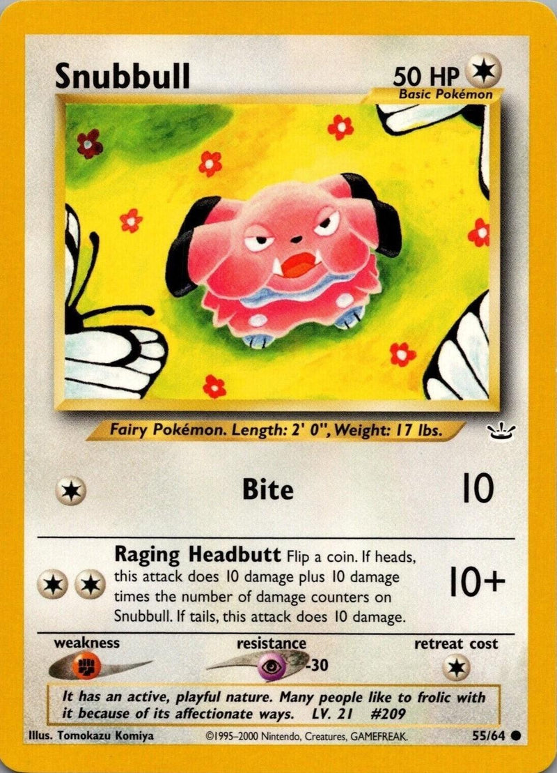 Snubbull (55/64) Unlimited [Vintage: Neo Revelation] Pokemon Single Pokémon