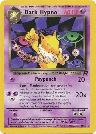 Dark Hypno (26/82) Unlimited [Vintage: Team Rocket] Pokemon Single Pokémon