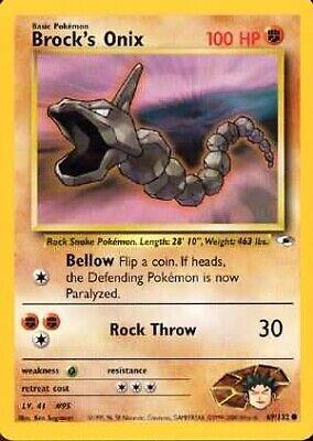 Brock's Onix (69/132) Unlimited [Vintage: Gym Heroes] Pokemon Single Pokémon