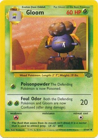 Gloom 37/64 Unlimited [Vintage: Jungle] Pokemon Single Pokémon