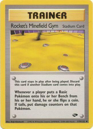 Rocket's Minefield Gym 119/132 Unlimited [Vintage: Gym Challenge] Pokemon Single Pokémon