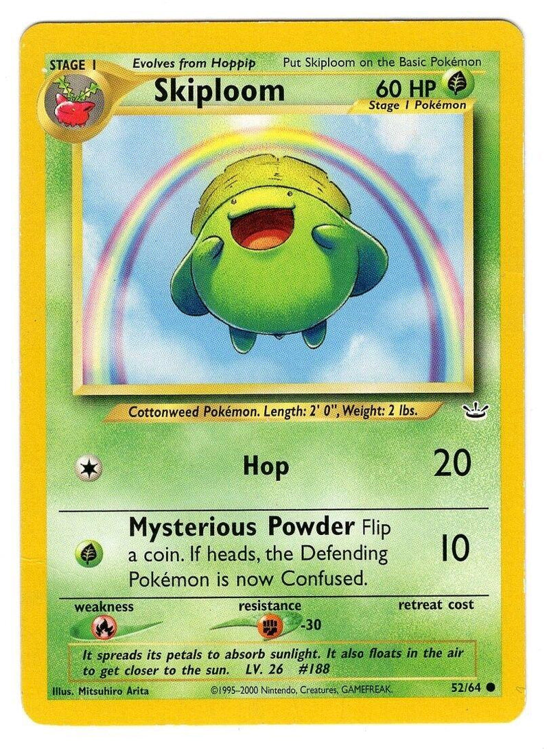 Skiploom 52/64 Unlimited [Vintage: Neo Revelation] Pokemon Single Pokémon