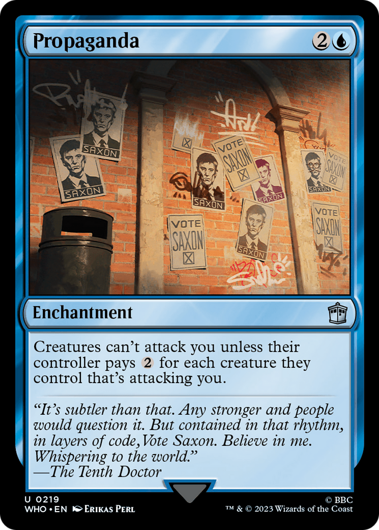Propaganda (WHO-219) [Doctor Who] Foil MTG Single Wizards of the Coast