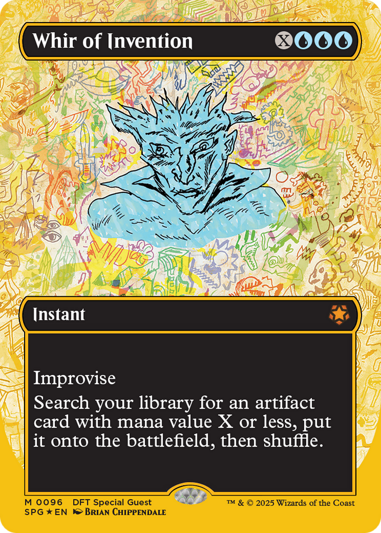 Whir of Invention (SPG-096) [Special Guests] (Borderless) Foil MTG Single Wizards of the Coast