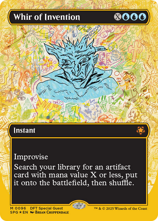 Whir of Invention (SPG-096) [Special Guests] (Borderless) Foil MTG Single Wizards of the Coast