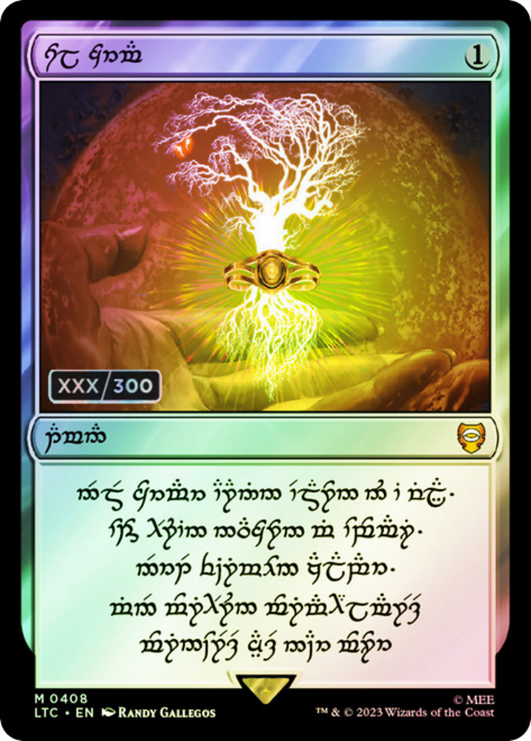 Sol Ring - Elven (0408) (Serial Numbered) (LTC-408) [Tales of Middle-earth Commander] Foil MTG Single Wizards of the Coast