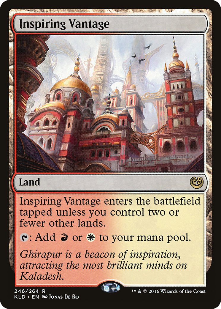 Inspiring Vantage (KLD-246) [Kaladesh] Foil MTG Single Wizards of the Coast