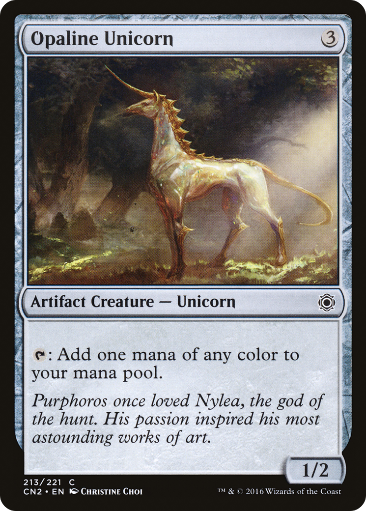Opaline Unicorn (CN2-213) [Conspiracy: Take the Crown] MTG Single Wizards of the Coast