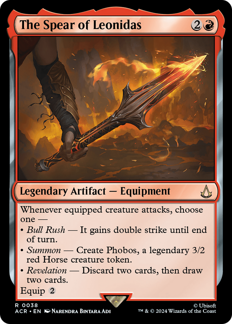 The Spear of Leonidas (ACR-038) [Assassin's Creed] Foil MTG Single Wizards of the Coast