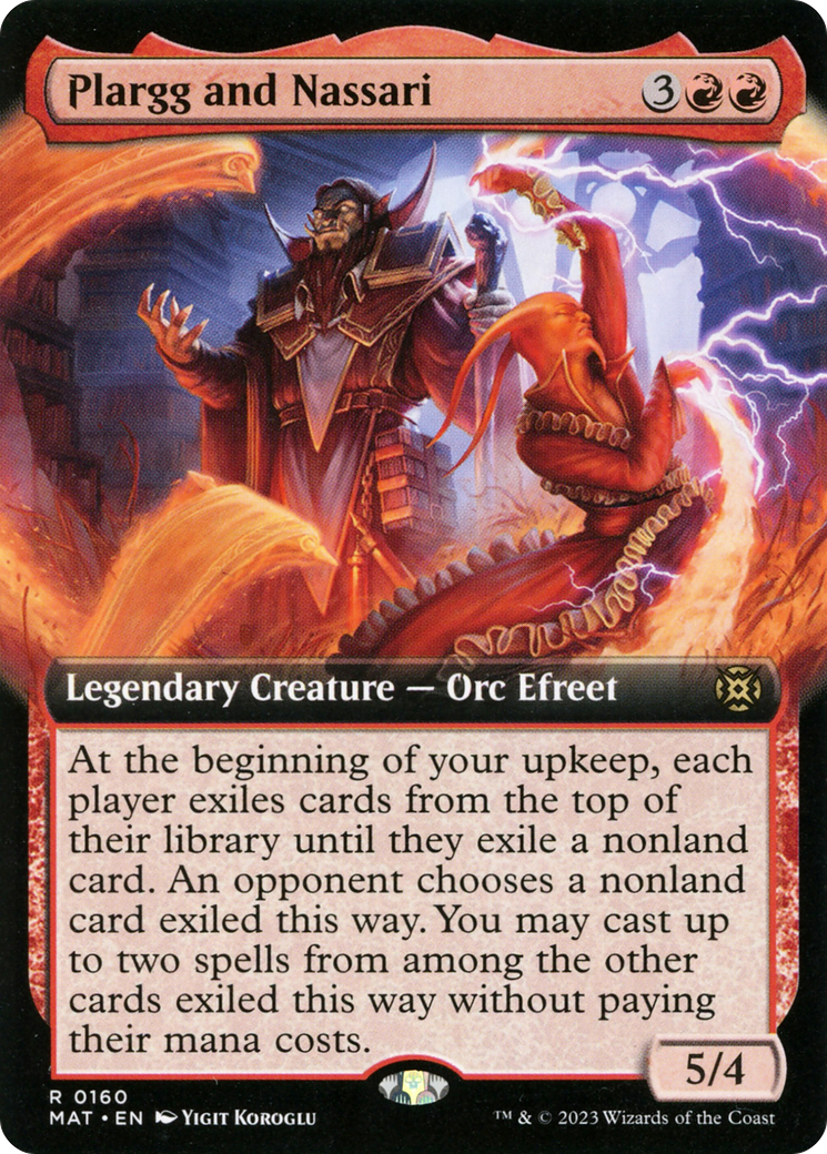 Plargg and Nassari (MAT-160) [March of the Machine: The Aftermath] (Extended Art) Foil MTG Single Wizards of the Coast