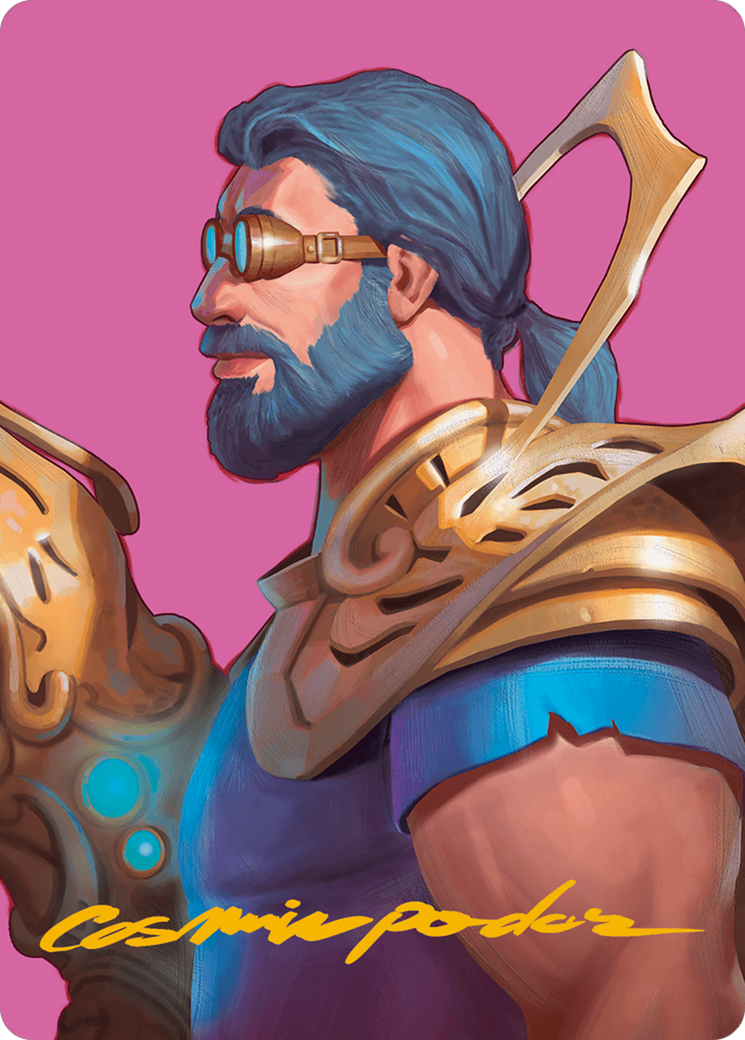 Satya, Aetherflux Genius Art Card (Gold-Stamped Signature) [Art Series] Modern Horizons 3 MTG Single Magic: The Gathering