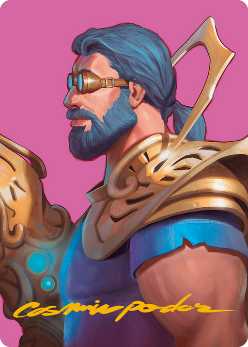 Satya, Aetherflux Genius Art Card (Gold-Stamped Signature) [Art Series] Modern Horizons 3 MTG Single Magic: The Gathering