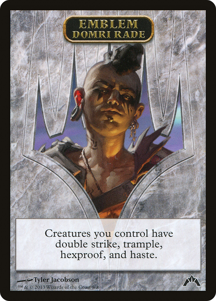 Emblem - Domri Rade (GTC-008) [Tokens] Gatecrash Tokens MTG Single Wizards of the Coast