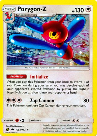 Porygon-Z - 105a/147 (105a/147) - [Promos: Alternate Art Promos] Holofoil Pokemon Single Pokémon