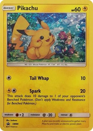 Pikachu - SM86 (General Mills Promo) (SM86) Holofoil [Misc: Cards & Products] Pokemon Single Pokémon