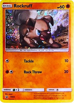 Rockruff - SM06 (General Mills Promo) (SM06) Holofoil [Misc: Cards & Products] Pokemon Single Pokémon