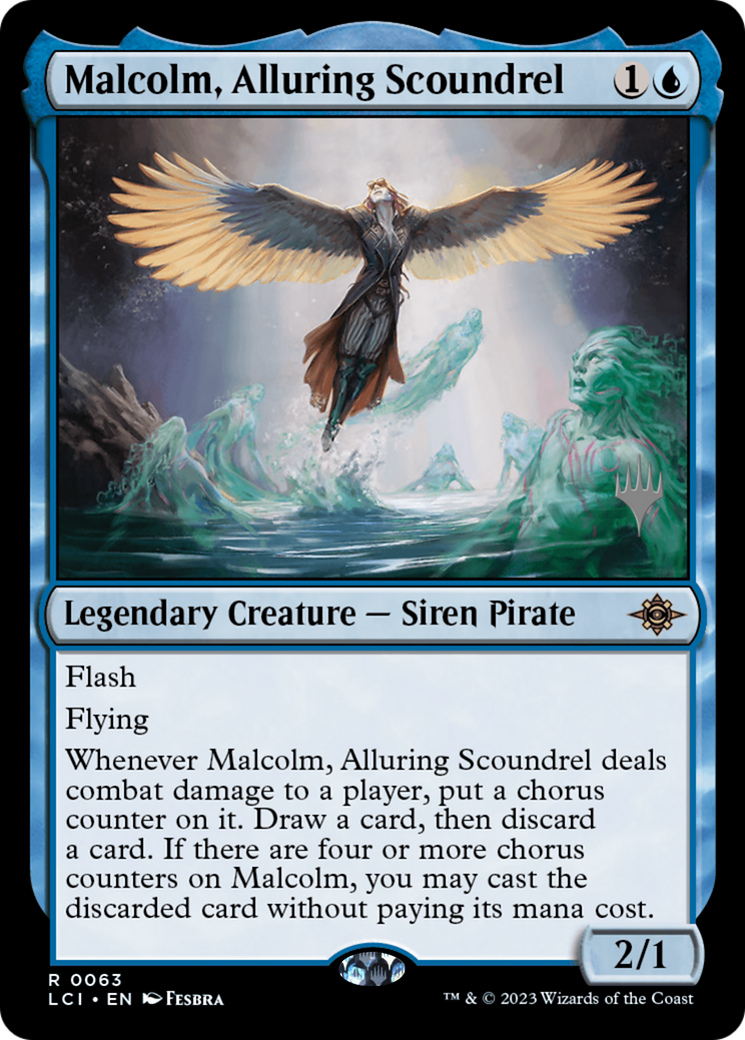 Malcolm, Alluring Scoundrel (PPLCI-063) [The Lost Caverns of Ixalan Promos] MTG Single Wizards of the Coast