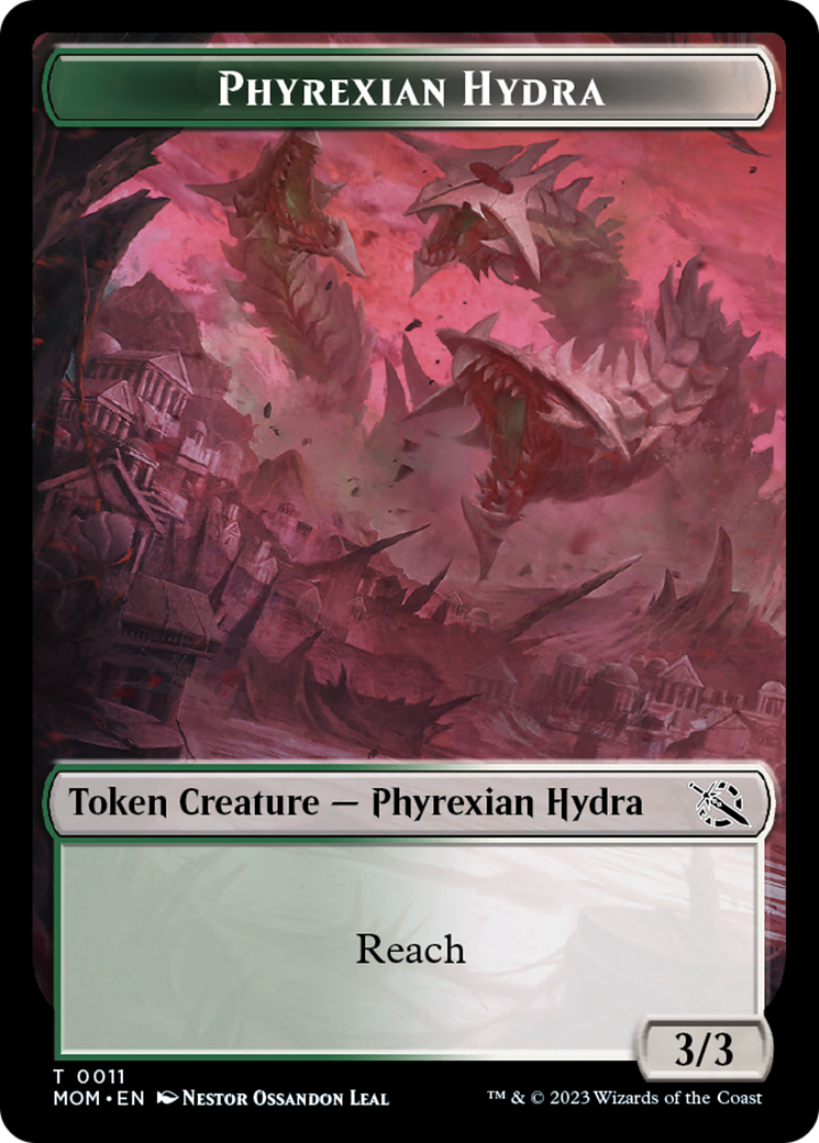 Elemental (9) // Phyrexian Hydra (11) Double-Sided Token [Tokens] March of the Machine Tokens MTG Single Magic: The Gathering