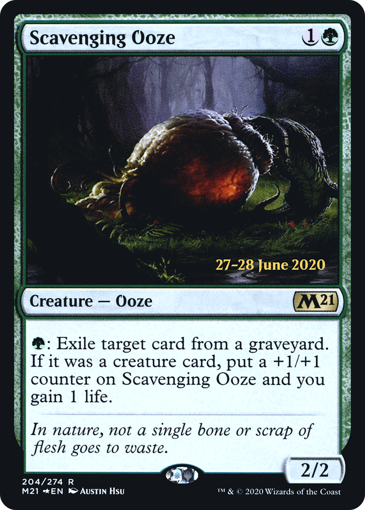 Scavenging Ooze (M21) (PRE-204) [Core Set 2021 Promos] Foil MTG Single Wizards of the Coast