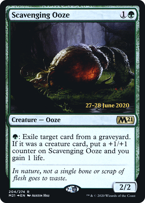 Scavenging Ooze (M21) (PRE-204) [Core Set 2021 Promos] Foil MTG Single Wizards of the Coast