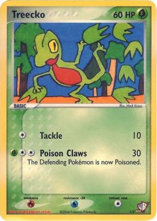 Treecko - 1/5 () [Promos: Kids WB Promos] Pokemon Single Pokémon