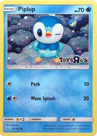 Piplup - 32/156 (Toys R Us) Holofoil [Misc: Cards & Products] Pokemon Single Pokémon