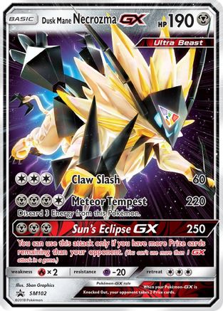 Dusk Mane Necrozma GX - SM102 (SM102/248) Holofoil [SM: Black Star Promos] Pokemon Single Pokémon