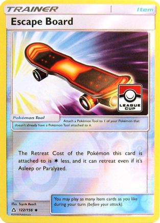 Escape Board 122/156 (League Cup) () Reverse Holofoil [Promos: League & Championship Cards] Pokemon Single Pokémon
