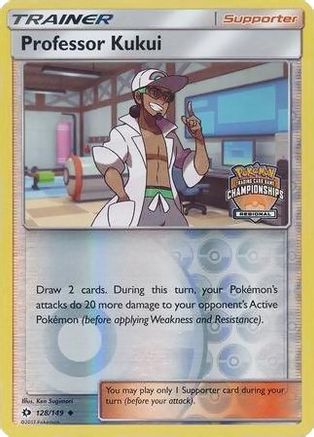 Professor Kukui 128/149 (Regional Championships) () Reverse Holofoil [Promos: League & Championship Cards] Pokemon Single Pokémon