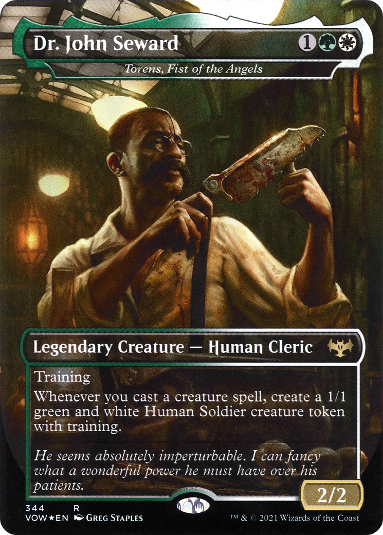 Dr. John Seward - Torens, Fist of the Angels (VOW-344) [Innistrad: Crimson Vow] (Borderless) Foil MTG Single Wizards of the Coast