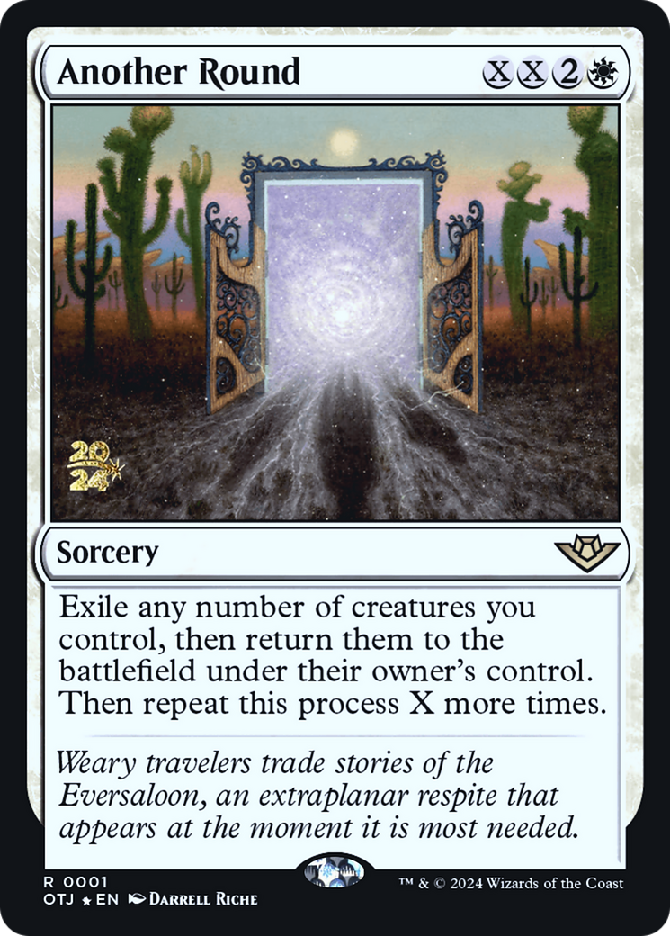 Another Round (PRE-001) [Outlaws of Thunder Junction Promos] Foil MTG Single Wizards of the Coast