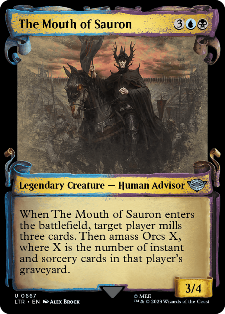 The Mouth of Sauron (Showcase Scrolls) (LTR-667) [The Lord of the Rings: Tales of Middle-earth] (Showcase) Foil MTG Single Wizards of the Coast