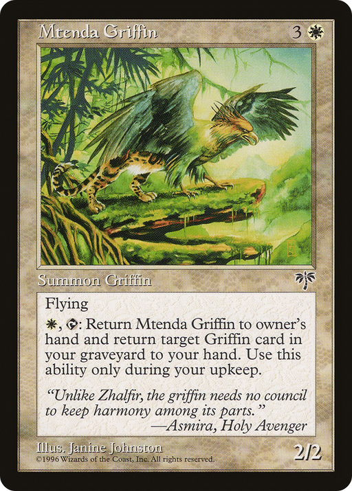 Mtenda Griffin (MIR-028) [Mirage] MTG Single Wizards of the Coast