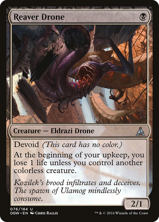 Reaver Drone (OGW-076) [Oath of the Gatewatch] MTG Single Wizards of the Coast