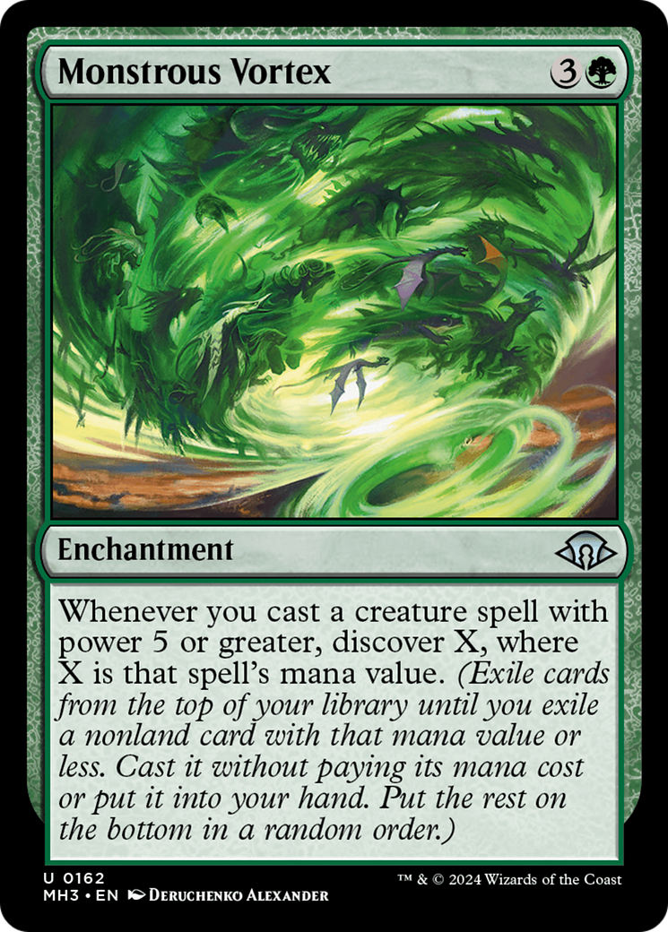 Monstrous Vortex (MH3-162) [Modern Horizons 3] Foil MTG Single Modern Horizons 3