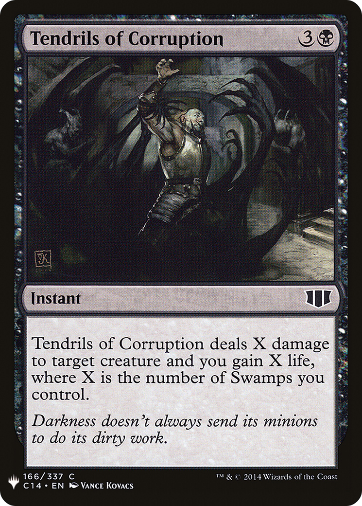 Tendrils of Corruption (LIST-C14-166) [Mystery Booster] The List MTG Single Wizards of the Coast