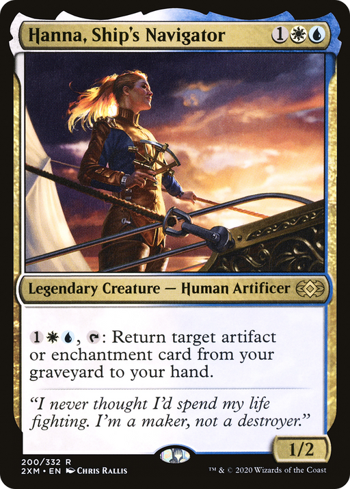 Hanna, Ship's Navigator (2XM-200) [Double Masters] MTG Single Wizards of the Coast